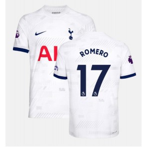 Lacne Muži Futbalové dres Tottenham Hotspur Cristian Romero #17 2023-24 Krátky Rukáv - Domáci